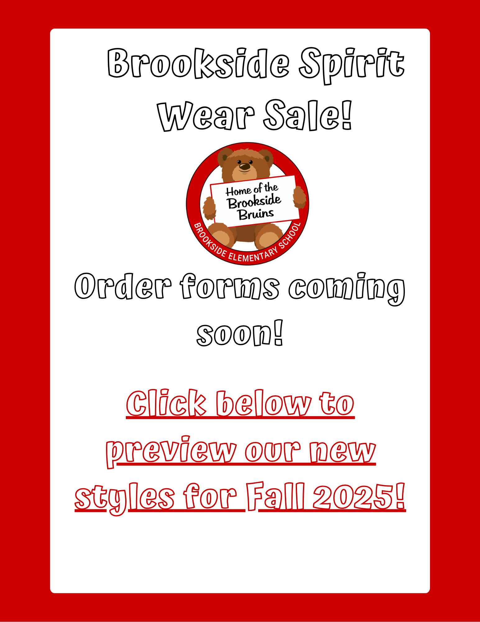  Spirit Wear Orders Are Coming Soon!